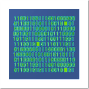 Binary Code (version 2) Posters and Art